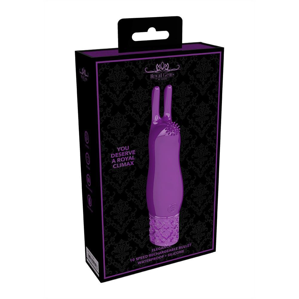 Royal Gems Elegance Rechargeable Silicone Bullet - Temptations