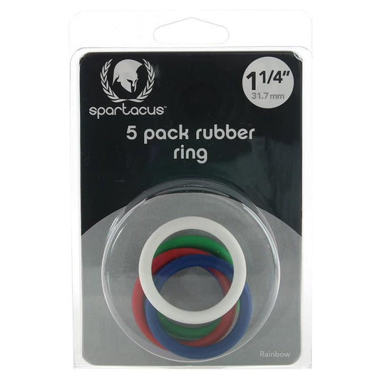 Rubber C - Rings 1.25" - Rainbow - Temptations