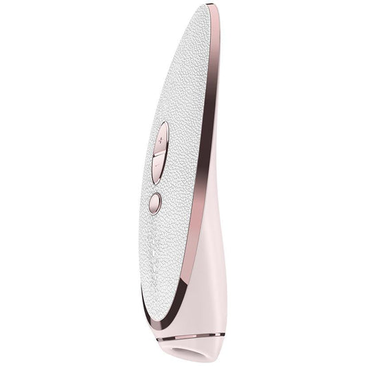 Satisfyer Luxury Prêt - À Porter - Rose Gold & White Leather - Temptations