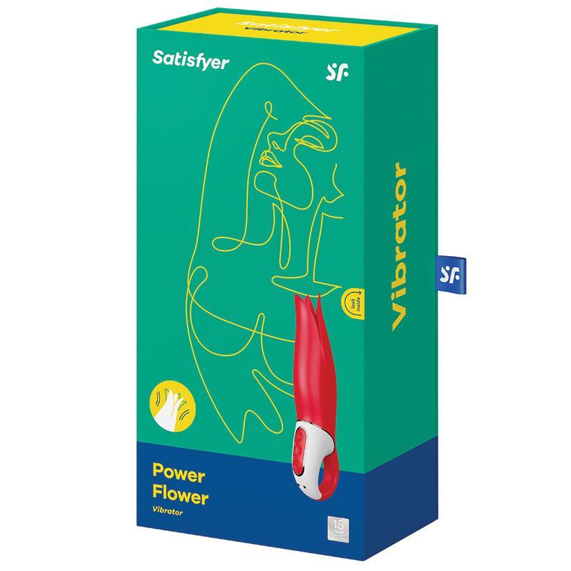 Satisfyer Vibes Power Flower - Red - Temptations