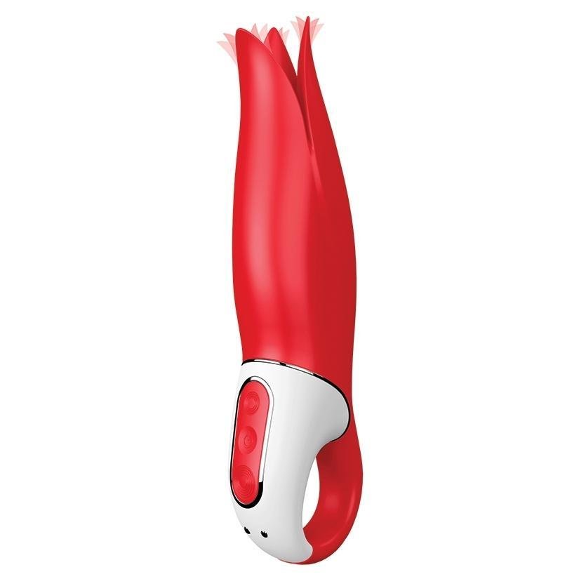 Satisfyer Vibes Power Flower - Red - Temptations