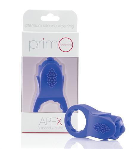 Screaming O PrimO Apex Vibrating Cock Ring - Blue - Temptations