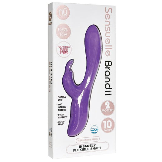 Sensuelle Brandii 10 Function Double Motor Vibe - Purple - Temptations