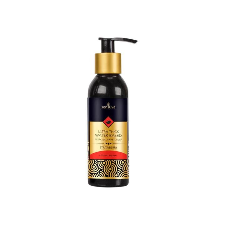 Sensuva Ultra - Thick Water - Based Personal Moisturizer Strawberry 4 oz. Bottle - Temptations