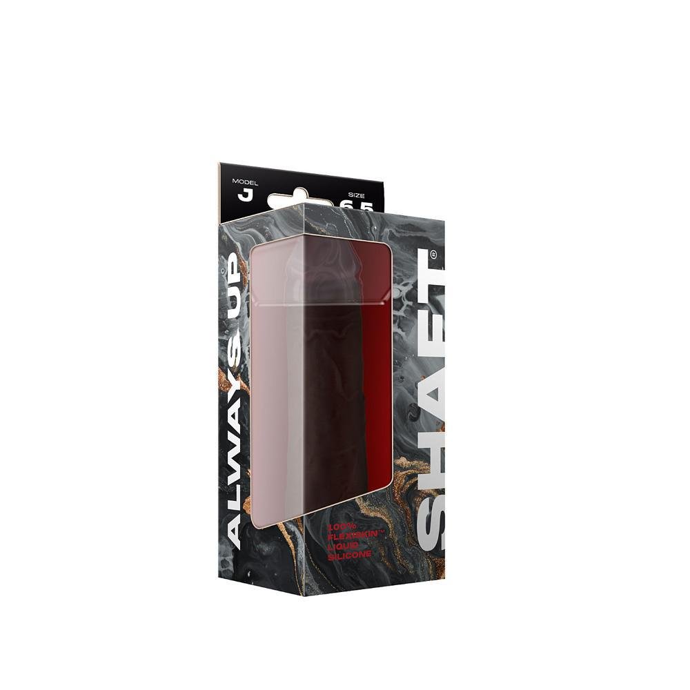 Shaft Model J 6.5" Liquid Silicone Dong Mahogany - Temptations