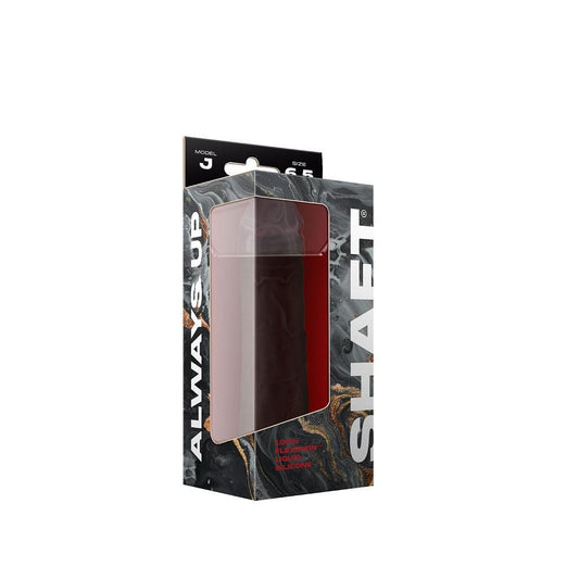 Shaft Model J 6.5" Liquid Silicone Dong Mahogany - Temptations