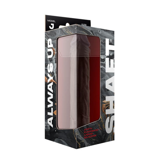 Shaft Model J 9.5" Liquid Silicone Dong Mahogany - Temptations