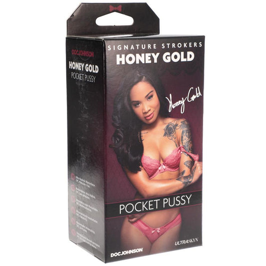 Signature Strokers Honey Gold Ultraskyn Pocket Pussy - Temptations