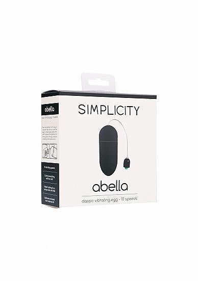 Simlicity ABELLA classic vibrating egg - Black - Temptations