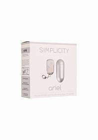 Simplicity ARIEL deluxe remote control vibrating egg - Silver - Temptations