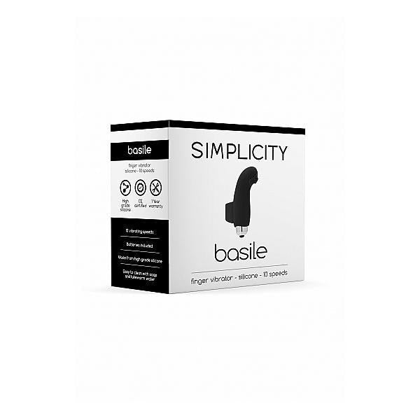 Simplicity Basile Finger Vibrator Black - Temptations