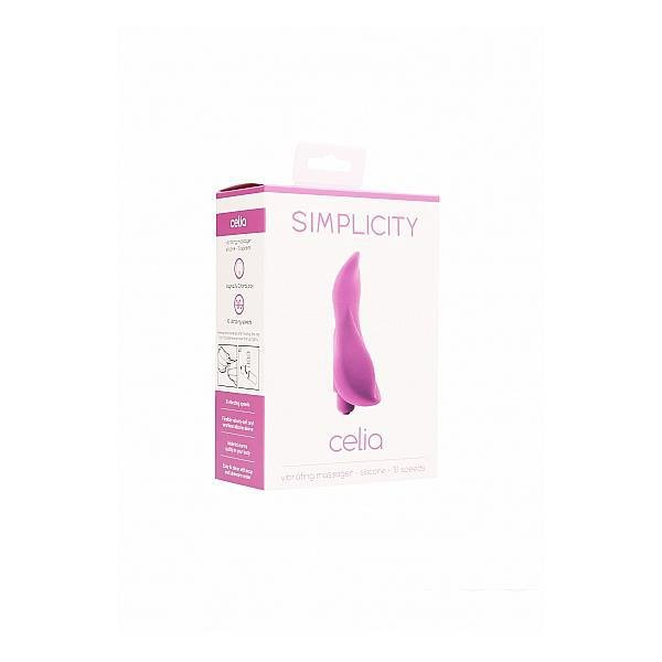 Simplicity Celia Vibrating Massager Silicone Pink - Temptations