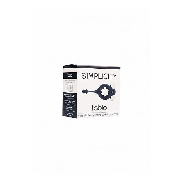 Simplicity Fabio Magnetic Field Vibrating Cockring Black - Temptations