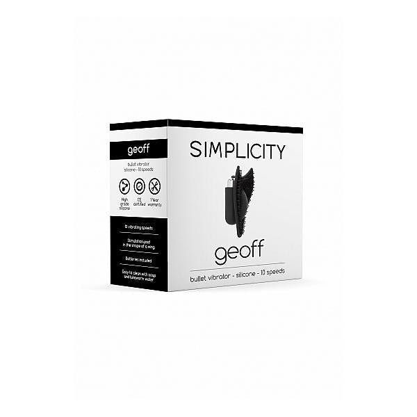 Simplicity Geoff Bullet Vibrator Black - Temptations
