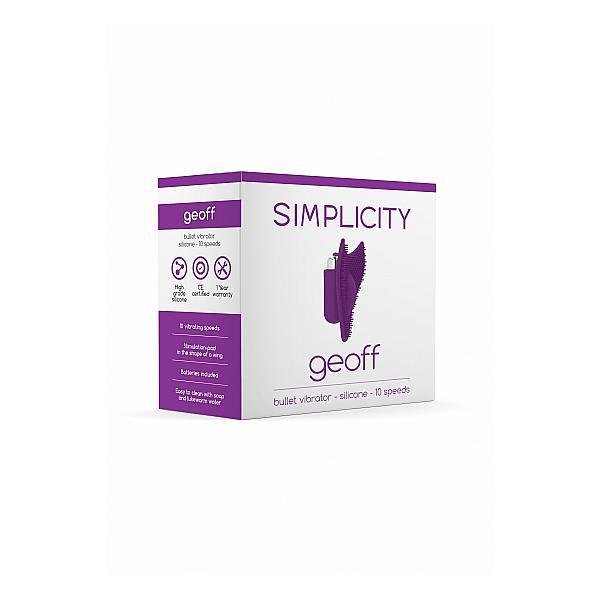 Simplicity Geoff Bullet Vibrator Purple - Temptations