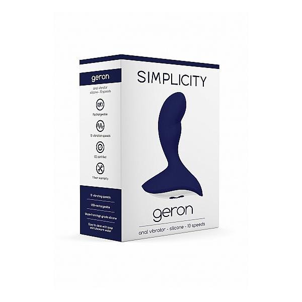 Simplicity Geron Anal Vibrator Blue - Temptations