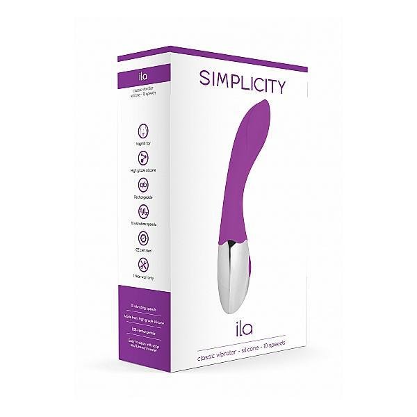 Simplicity Ila Classic Vibrator Purple - Temptations