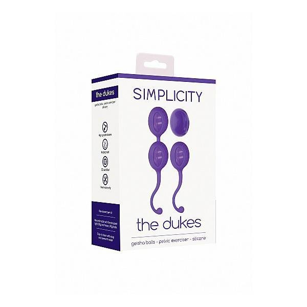Simplicity The Dukes Geisha Balls Pelvic Exerciser Silicone Purple - Temptations
