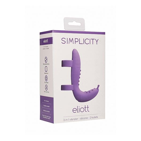 Simplicity Vibrator Extension Set Eliott Purple - Temptations