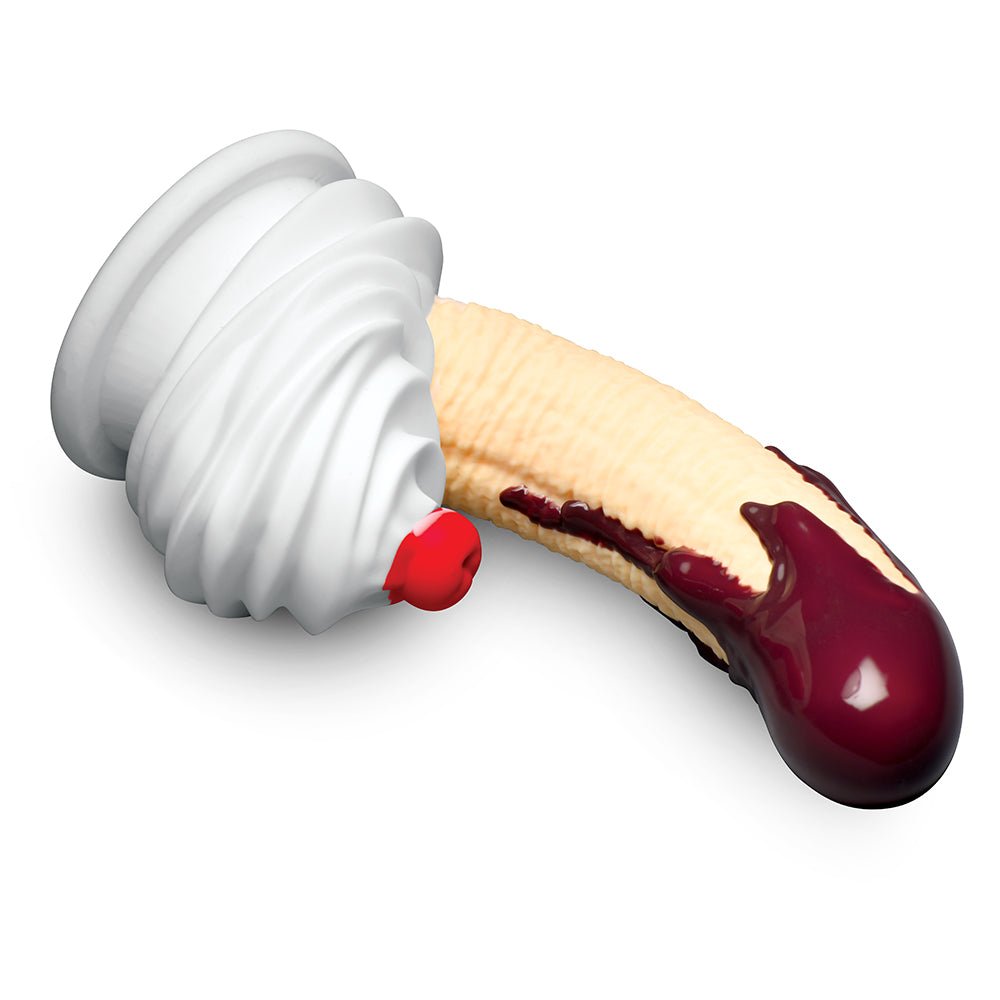 Simply Sweet Chocolate Dipped Banana Split Premium Silicone Dildo