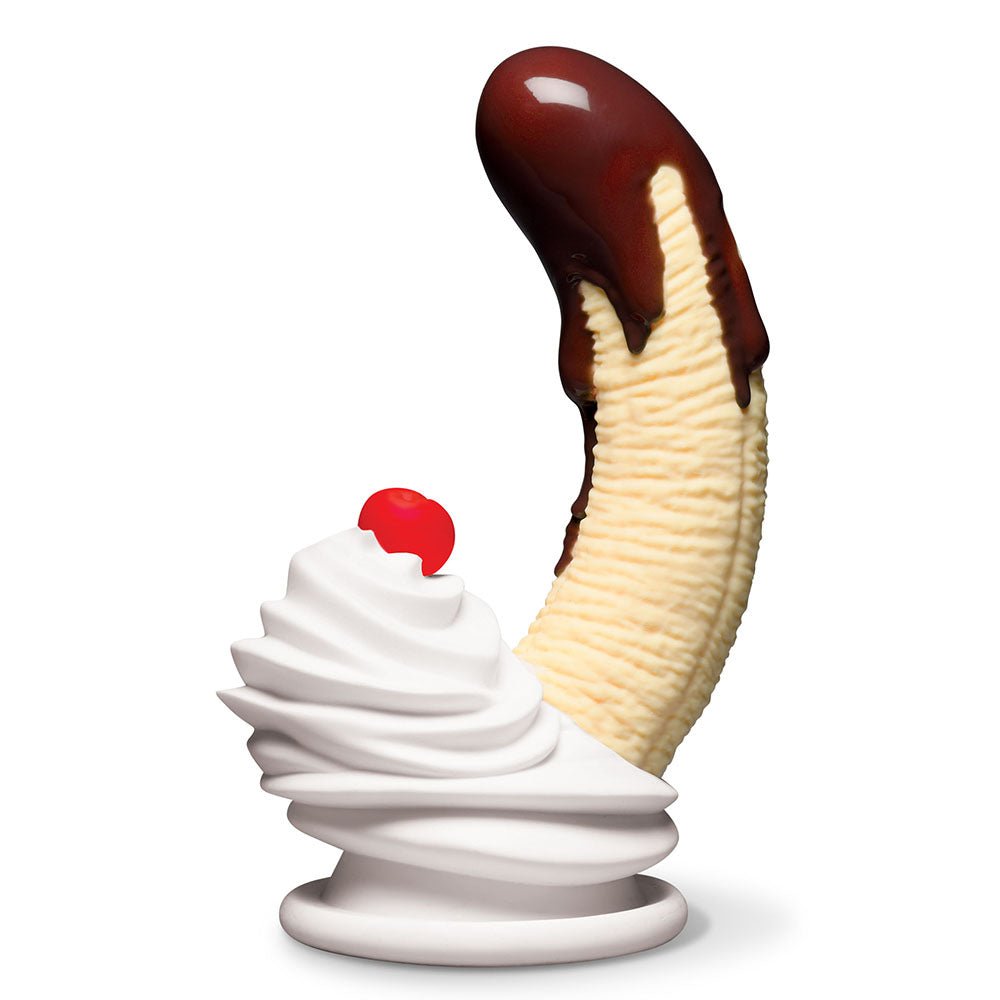Simply Sweet Chocolate Dipped Banana Split Premium Silicone Dildo