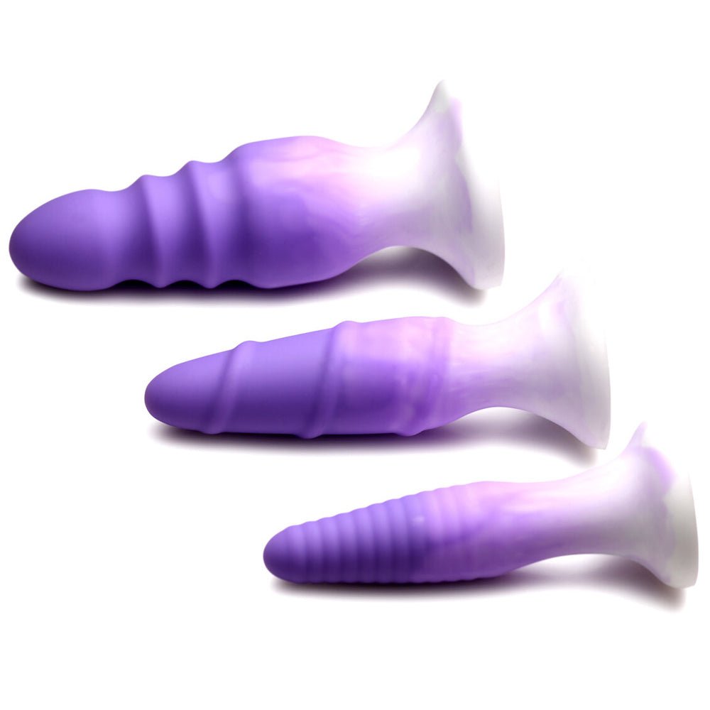 Simply Sweet Silicone Butt Plug Set Purple
