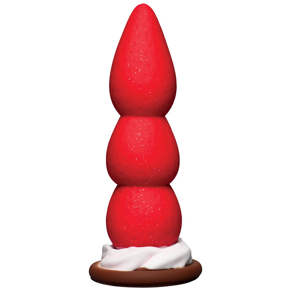 Simply Sweet Strawberry Sweet Cream Premium Silicone Dildo