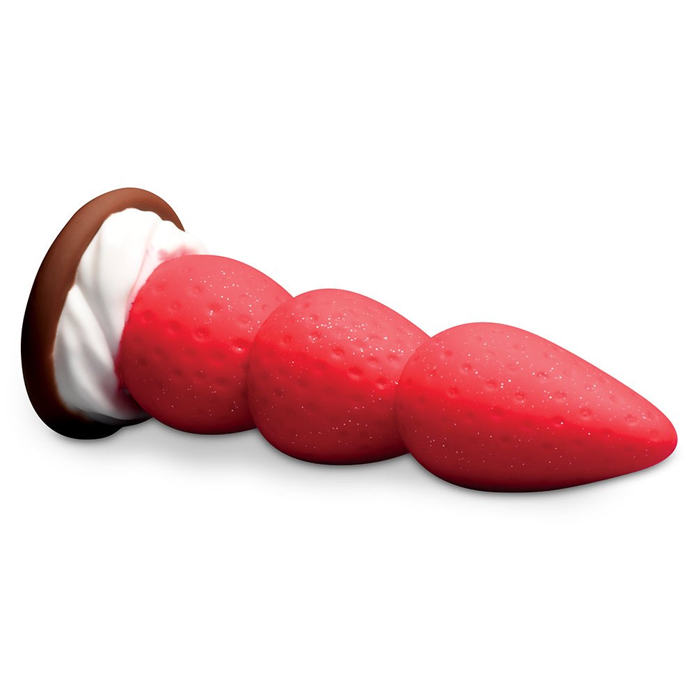 Simply Sweet Strawberry Sweet Cream Premium Silicone Dildo