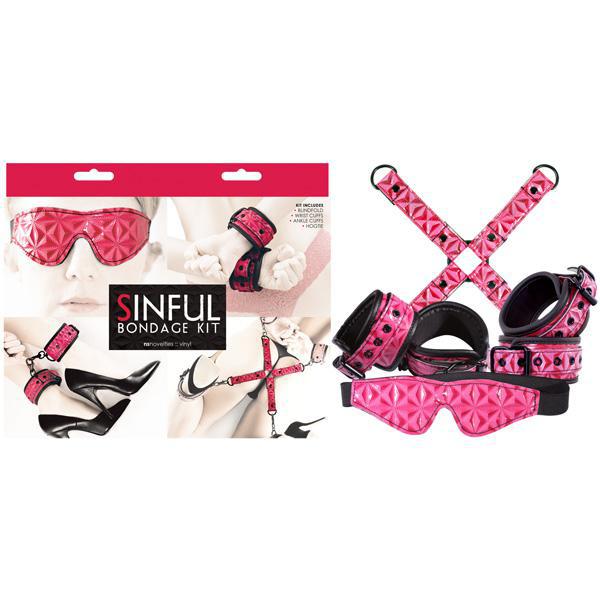 SINFUL BONDAGE KIT PINK - Temptations