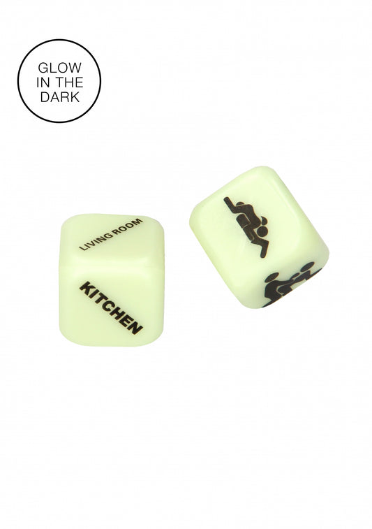 Light Up Your Sexy Night Dice Glow In The Dark - Temptations