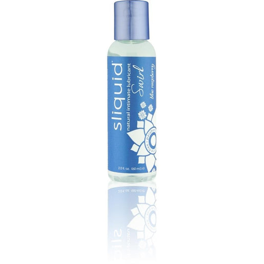 Sliquid Naturals Swirl Lubricant - 2 oz Blue Raspberry - Temptations