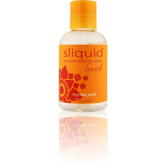 Sliquid Naturals Swirl Lubricant - 4.2 oz Tangerine Peach - Temptations
