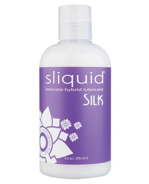 Sliquid Silk Hybrid Lube Glycerine & Paraben Free - 8.5 oz - Temptations