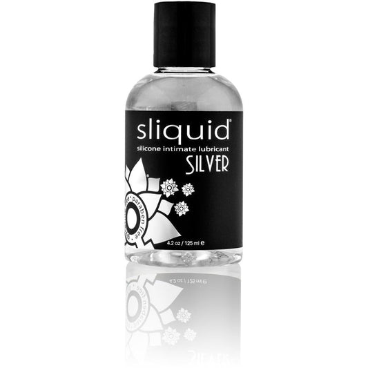 Sliquid Silver Silicone Lube Glycerine & Paraben Free - 4.2 oz - Temptations