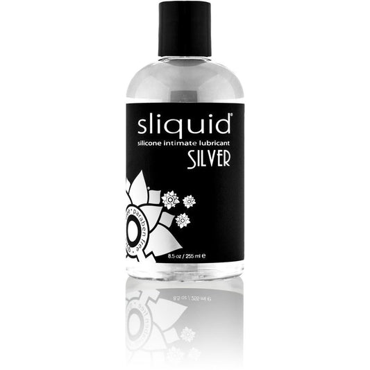 Sliquid Silver Silicone Lube Glycerine & Paraben Free - 8.5 oz - Temptations