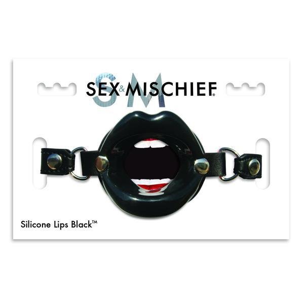 S&M Silicone Lips Black - Temptations