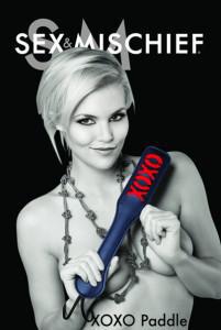 S&M Xoxo Paddle Black - Temptations