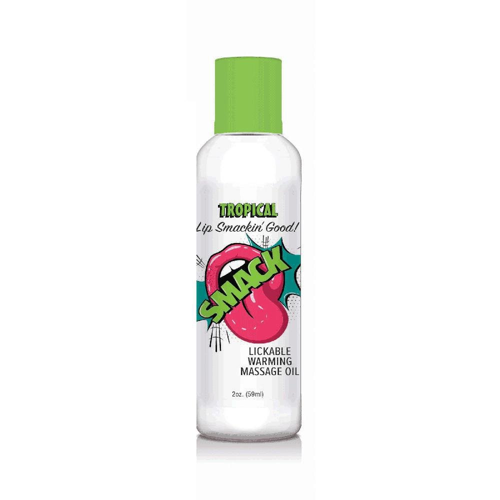 Smack Lickable Massage Oil Tropical 2 oz. - Temptations