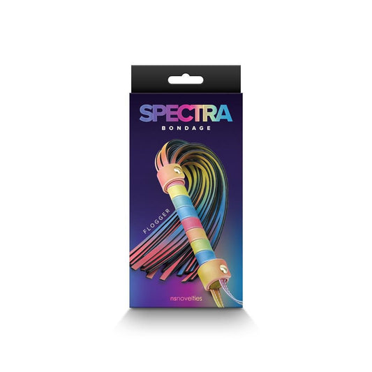 Spectra Bondage Flogger Rainbow - Temptations
