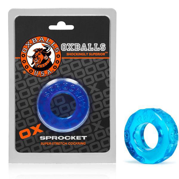 SPROCKET COCK RING ICE BLUE - Temptations