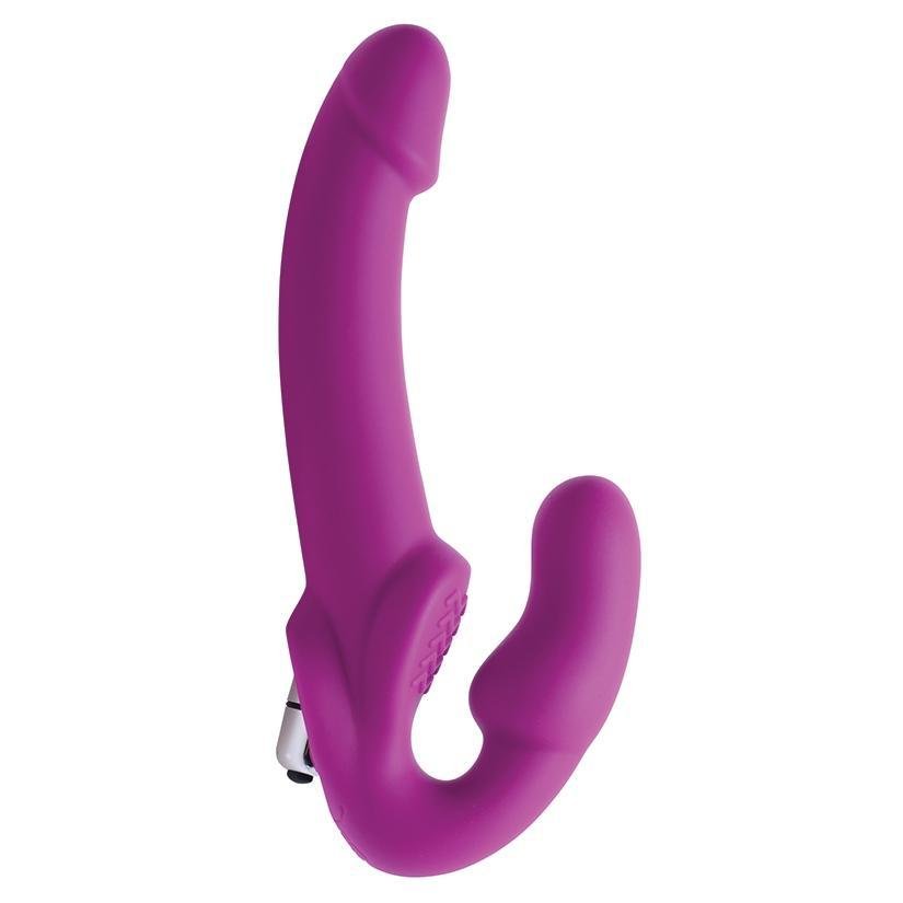 Strap U Evoke Vibrating Strapless Silicone Strap On Dildo - Temptations