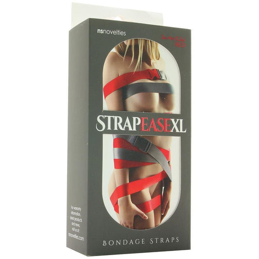 STRAPEASE XL BONDAGE STRAPS 4FT RED - Temptations