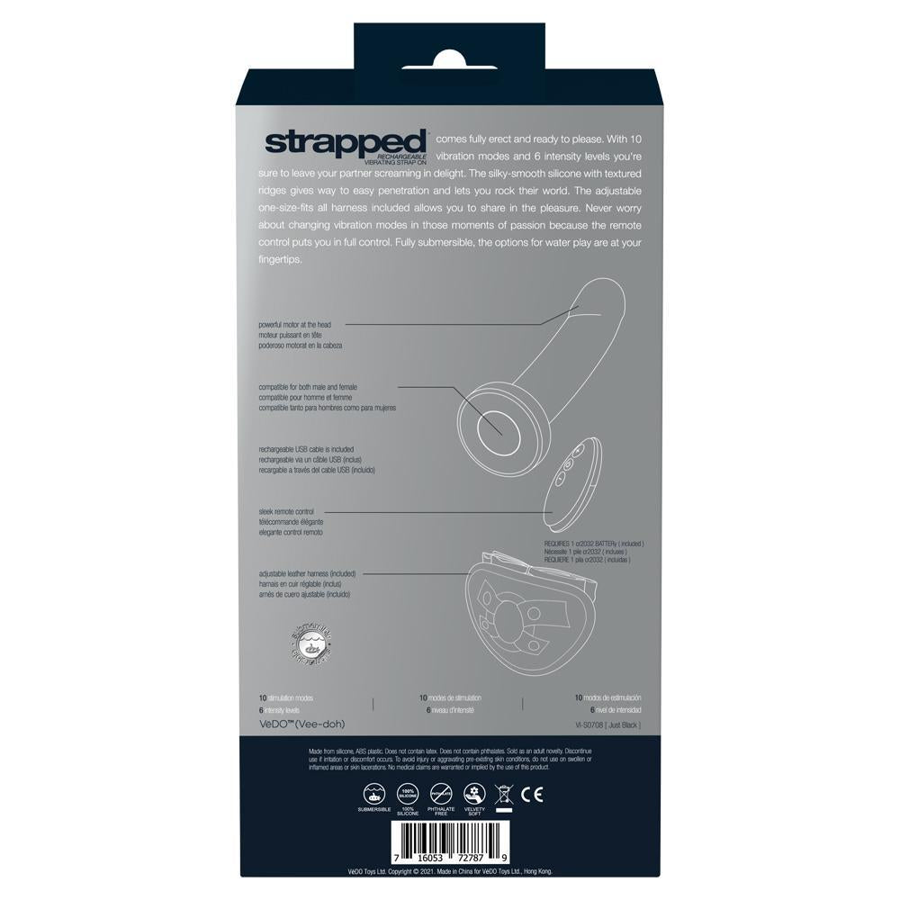 Strapped Rechargeable Vibrating Strap On Just - Temptations