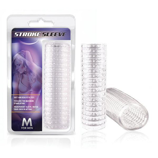 STROKE SLEEVE MASTURBATOR CLEAR - Temptations