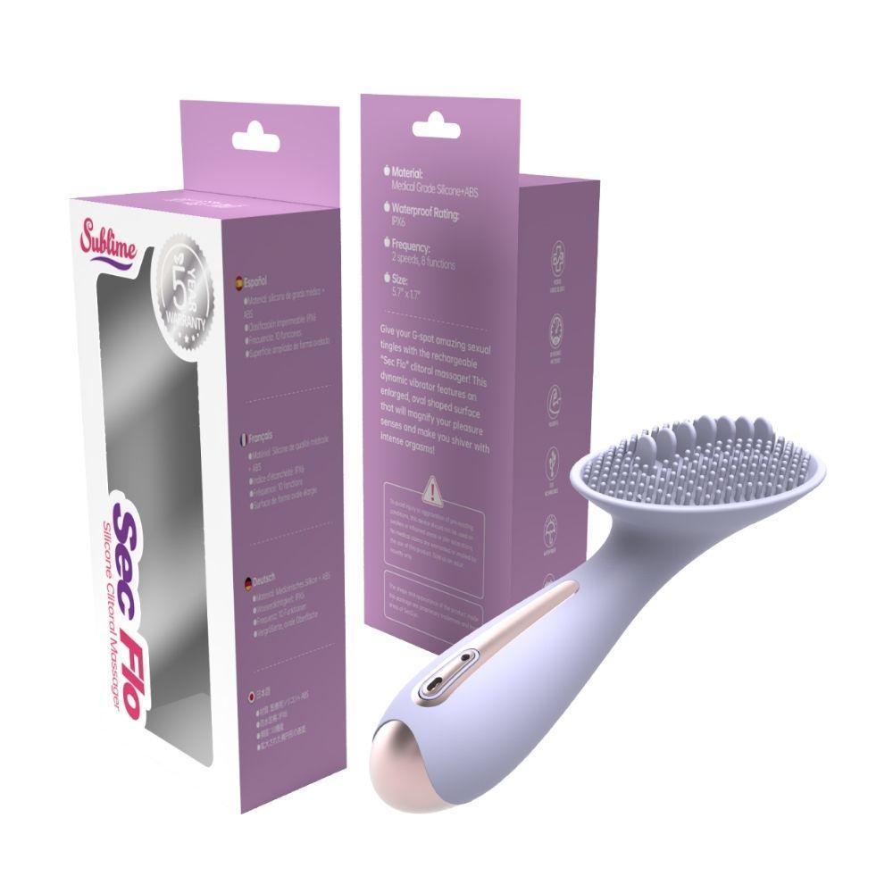 Sublime Sec Flo Silicone Clitoral Massager Lilac - Temptations