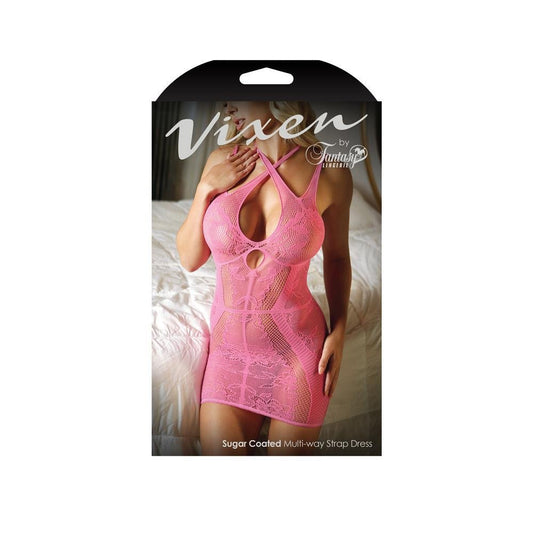 Sugar Coated Lace Net Dress One Size - Temptations
