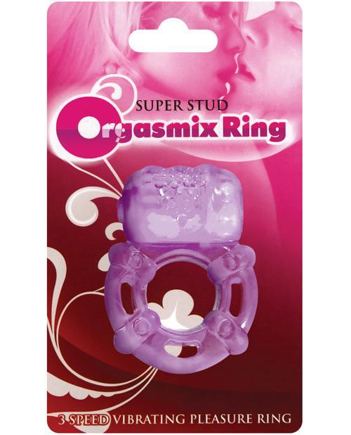 Super Stud Orgasmix Ring Pleasure Ring 3 Speed - Purple - Temptations
