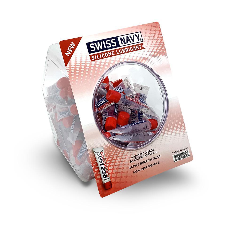 Swiss Navy Silicone Lubricant 10 ml. 100Ct Fishbowl - Temptations