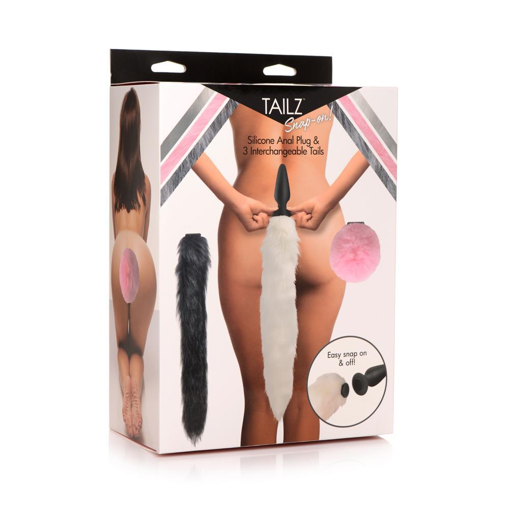 Tailz Silicone Anal Plug & 3 Interchangeable Tails - Temptations