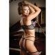 Tease Antoinette Harness Bra And Caged Panty - Temptations